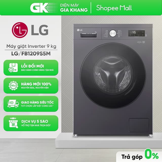 FB1209S5M | Máy Giặt Lồng Ngang LG Inverter 9 Kg [Toàn Quốc]{GIẢM 10%} - Ảnh 7