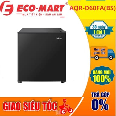 So sánh giá D60FA Tủ lạnh Aqua AQR-D60FA(BS) 50 lít (Có giao lắp miễn phí tại nhà) rẻ nhất?