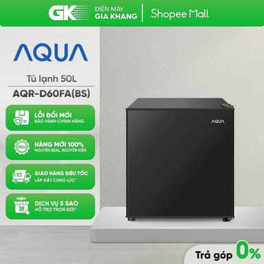 So sánh giá AQR-D60FA(BS) - Tủ Lạnh Mini 1 Cửa AQUA Non-Inverter 50 Lít AQR-D60FA-BS [Freeship HCM] rẻ nhất?