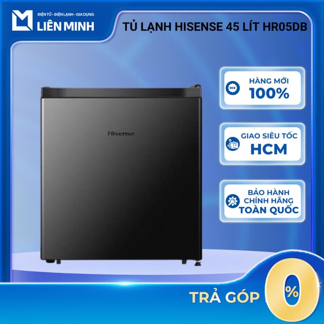  Tủ Lạnh Mini 1 Cửa Hisense 45 Lít HR05DB / 94 Lít HR09DB - Hạn Chế Tiếng Ồn, Cửa Đảo Chiều - Ảnh 8