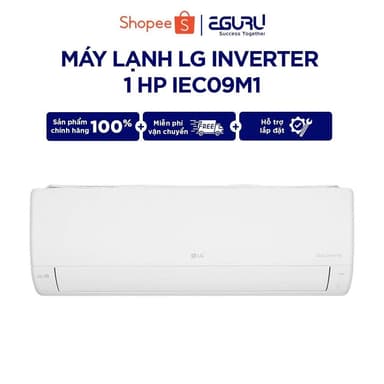 So sánh giá [Hỗ Trợ Lắp Đặt]Máy Lạnh LG Inverter IEC09M1 Tiết Kiệm Điện 9.000BTU/1.0 HP/1Ngựa Model 2025| Bảo Hành Chính Hãng rẻ nhất?