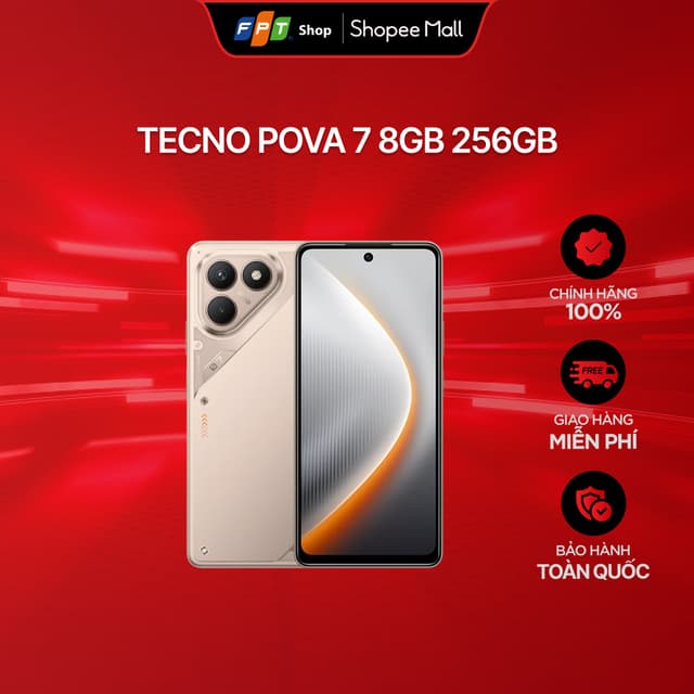 [Chỉ GH tận nơi] Điện thoại Tecno Pova 7 8GB 256GB,6.78" FHD+, NFC, Bảo hành 13 tháng - Ảnh 5
