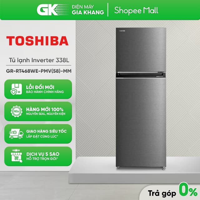 GR-RT468WE-PMV(58)-MM - Tủ Lạnh Toshiba Inverter 338 Lít [Toàn Quốc] - Ảnh 10
