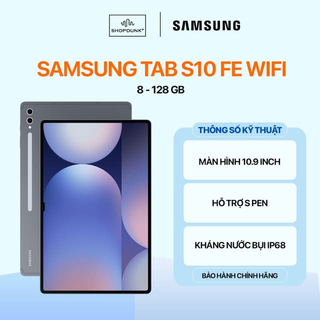 Máy Tính Bảng Samsung Galaxy Tab S10 FE Wifi 8GB/128GB Chính Hãng - Ảnh 8