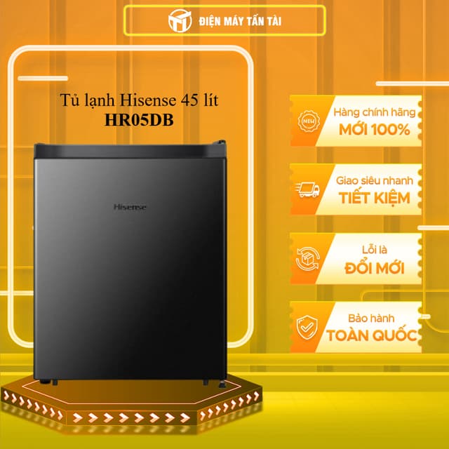HR05DB - Tủ lạnh Hisense 45 lít (CÓ ĐÓNG TUYẾT) HR05DB - BẢO HÀNH CHÍNH HÃNG - GIAO TOÀN QUỐC - Ảnh 5