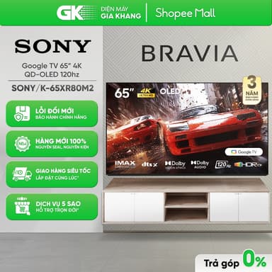 So sánh giá K-65XR80M2 - Google Tivi Oled Sony Ai 4K 65 Inch K-65XR80M2 rẻ nhất?