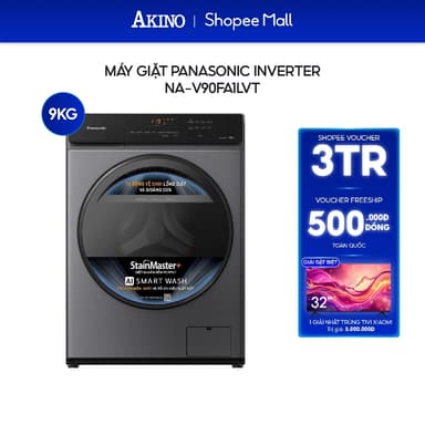So sánh giá Máy giặt Lồng Ngang Panasonic Inverter 9 kg NA-V90FA1LVT - Hàng Chính Hãng rẻ nhất?