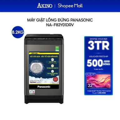 So sánh giá Máy giặt Lồng Đứng Panasonic 8.2 kg NA-F82Y01DRV - Hàng Chính Hãng rẻ nhất?
