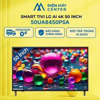 So sánh giá Smart Tivi LG AI 4K 50 inch 50UA8450PSA - Mẫu mới 2025 rẻ nhất?