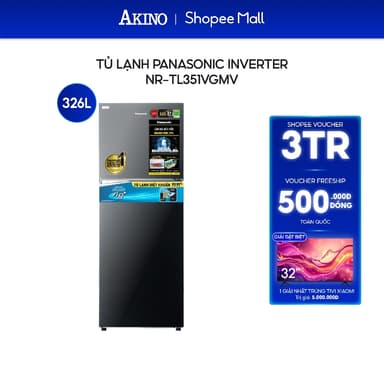 So sánh giá Tủ lạnh Panasonic Inverter 326 lít NR-TL351VGMV - Hàng Chính Hãng rẻ nhất?