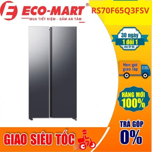 Tủ lạnh Samsung Inverter 655 lít Side By Side RS70F65Q3FSV ( Giao vs lắp đặt miễn phí tại nhà ) - Ảnh 4