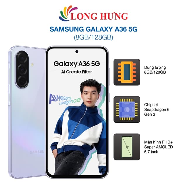 Điện thoại Samsung Galaxy A36 5G (8GB/128GB) - Hàng chính hãng - Ảnh 11
