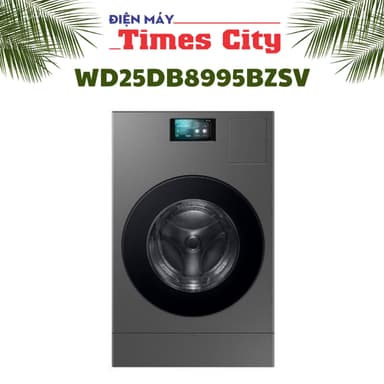 So sánh giá Máy giặt sấy Samsung AI Combo Heatpump Inverter giặt 25 kg - sấy 15 kg WD25DB8995BZSV rẻ nhất?