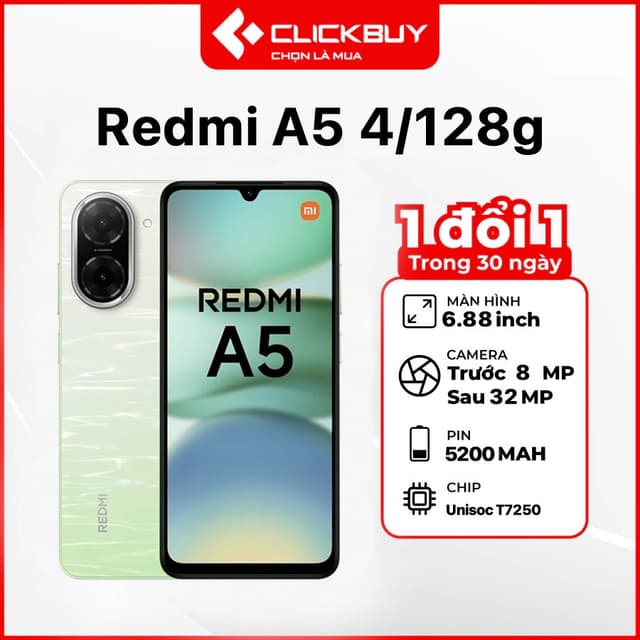 Điện Thoại Xiaomi Redmi A5 (4G) 4GB 128GB Chính hãng - Ảnh 2