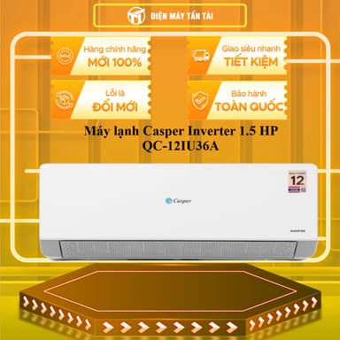 So sánh giá [SHOPEE - LẮP ĐẶT 0Đ HN HCM] - QC-12IU36A - Máy Lạnh Casper Inverter 1.5 HP QC-12IU36A / GC-12IS35 rẻ nhất?
