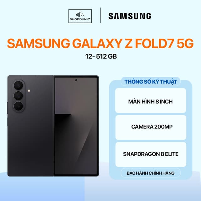 Điện Thoại Samsung Galaxy Z Fold7 5G 12GB 512GB Chính Hãng - Ảnh 1