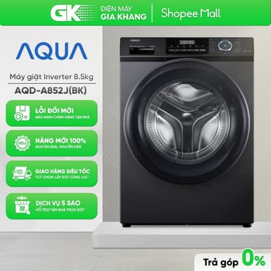 So sánh giá Máy Giặt Aqua Inverter AQD-A852J(BK) (8.5 Kg) | AQD-A902J(BK) (9 Kg) [Toàn Quốc] rẻ nhất?