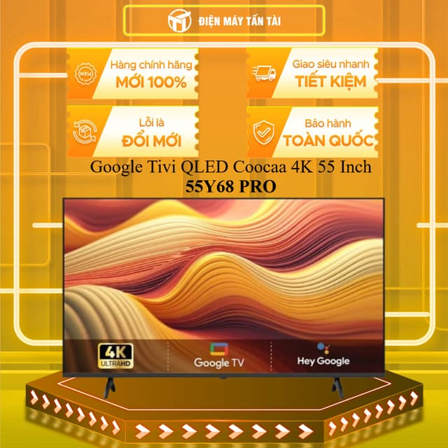 55Y68 PRO - Google Tivi QLED Coocaa 4K 55 Inch 55Y68 PRO - MIỄN PHÍ GIAO HCM - Ảnh 12