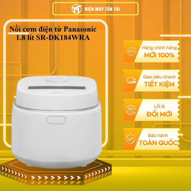 SR-DK184WRA - Nồi cơm điện tử Panasonic 1.8 lít SR-DK184WRA/ PANC-SR-W18GSLRA -GIAO TOÀN QUỐC - Ảnh 2