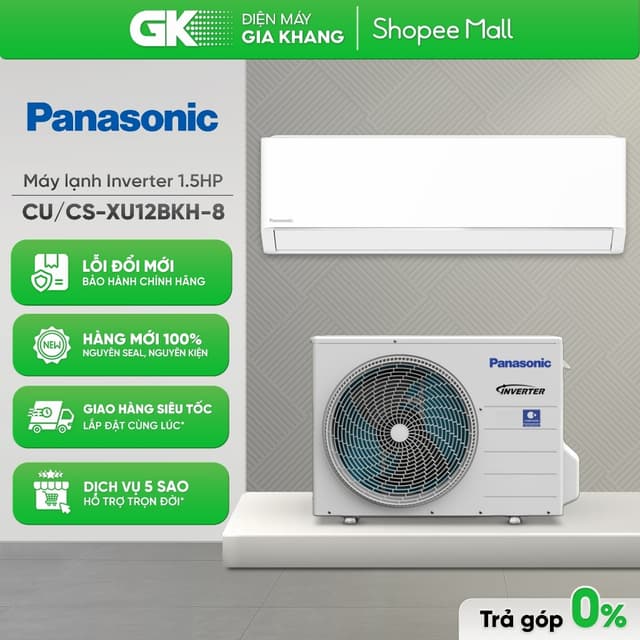 Máy Lạnh 1.5 HP Panasonic Inverter CU/CS-XU12BKH-8 2025 [Toàn Quốc] - Ảnh 9