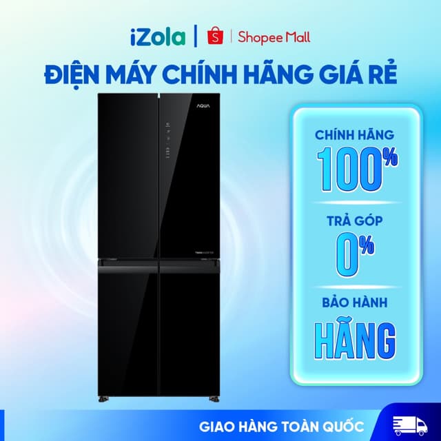 AQR-M466XA(GB) - Tủ lạnh Aqua Inverter 410 lít Multi Door AQR-M466XA(GB) - Hàng chính hãng - Ảnh 1