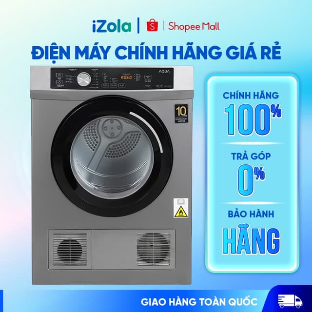 AQH-V800H.SS - Máy sấy thông hơi Aqua 8 kg AQH-V800H.SS - Hàng chính hãng - Ảnh 6