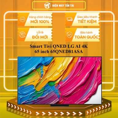 So sánh giá 65QNED81ASA - Smart Tivi QNED LG AI 4K 65 inch 65QNED81ASA / 65QNED80SRA rẻ nhất?