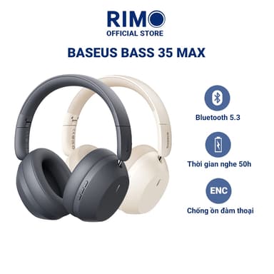 So sánh giá Tai nghe Bluetooth chụp tai Baseus Bass 35 Max bluetooth 5.3 pin dùng lâu được 50 tiếng rẻ nhất?