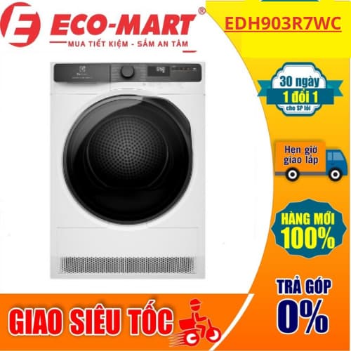 Máy sấy Electrolux EDH903R7WC UltimateCare bơm nhiệt 9 kg ( Tặng giao lắp đặt miễn phí) - Ảnh 6