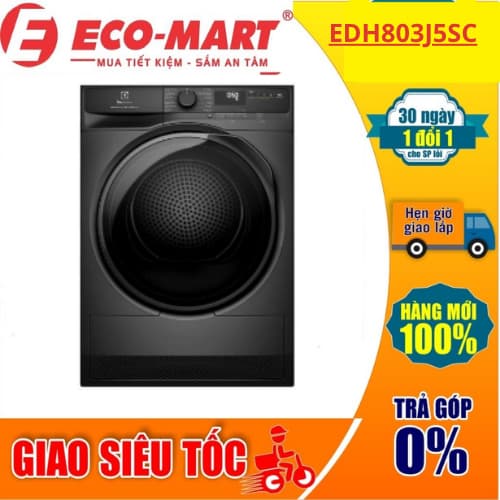 Máy sấy Electrolux EDH803J5SC UltimateCare bơm nhiệt 8 kg ( Tặng giao lắp đặt miễn phí) - Ảnh 2