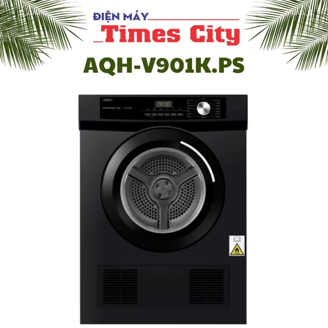 Máy sấy thông hơi Aqua 9 kg AQH-V901K PS - Ảnh 5