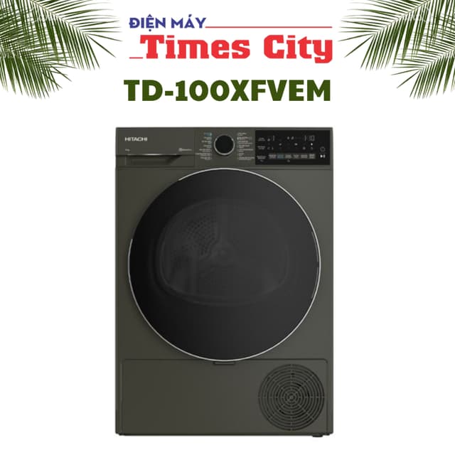 Máy sấy bơm nhiệt Hitachi 10 kg TD-100XFVEM - Ảnh 7