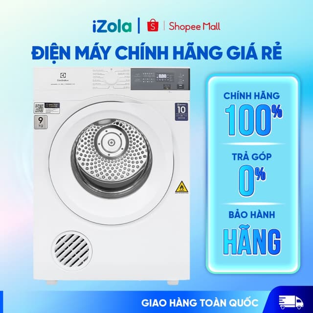 EDV904H3WC - Máy sấy thông hơi Electrolux UltimateCare 9 kg EDV904H3WC - Hàng chính hãng - Ảnh 5