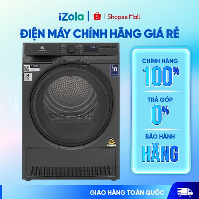 EDH803J5SC - Máy sấy bơm nhiệt Electrolux UltimateCare 8 kg EDH803J5SC - Hàng chính hãng - Ảnh 7