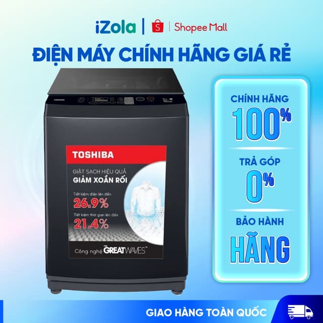 AW-DK1000FV(KK) - Máy giặt Toshiba Inverter 9.0 kg AW-DK1000FV KK - Hàng chính hãng - Ảnh 3