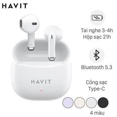 So sánh giá [SHIP HỎA TỐC] Tai nghe Bluetooth 5.3 True Wireless Havit TW941 Chính Hãng Bảo Hành 12 Tháng rẻ nhất?