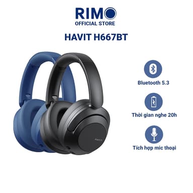 So sánh giá Tai nghe Headphone Havit H667BT Bluetooth 5.3 pin trâu sử dụng 20 tiếng kết nối được 2 thiết bị rẻ nhất?