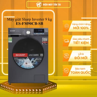 So sánh giá ES-FM90CB-SB - Máy giặt Sharp Inverter 9 kg ES-FM90CB-SB - GIAO TOÀN QUỐC rẻ nhất?