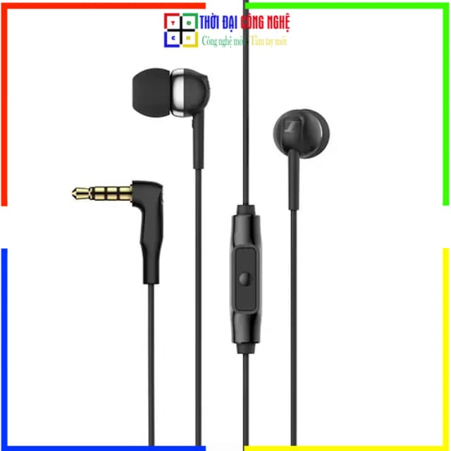 Tai nghe in-ear Sennheiser CX 80S dây có mic. Bảo hành 12 tháng, 1 đổi 1 15 ngày. - Ảnh 3