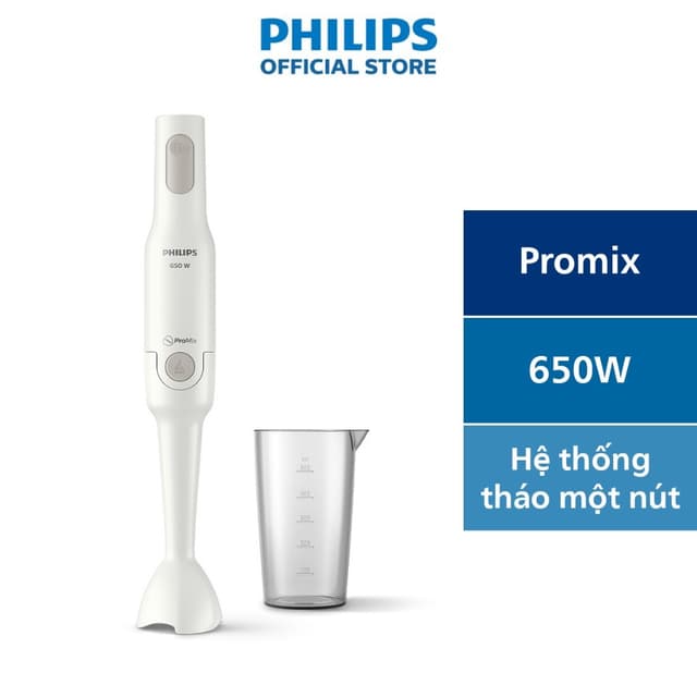 [VHL x Philips] Máy xay cầm tay PHILIPS Promix HR2531 /00 650W thanh tay nhựa - Hàng Chính Hãng - Ảnh 8