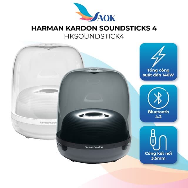 Loa Bluetooth Harman Kardon SoundSticks 4 HKSOUNDSTICK4 - Hàng chính hãng - Ảnh 1