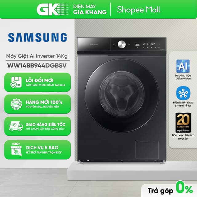 WW14BB944DGBSV - Máy Giặt Samsung Bespoke AI Inverter 14 Kg [Freeship HCM] - Ảnh 3