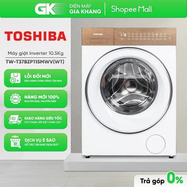 So sánh giá TW-T37BZP115MWV(WT) - Máy Giặt Toshiba Inverter 10.5 Kg TW-T37BZP115MWV(WT) rẻ nhất?