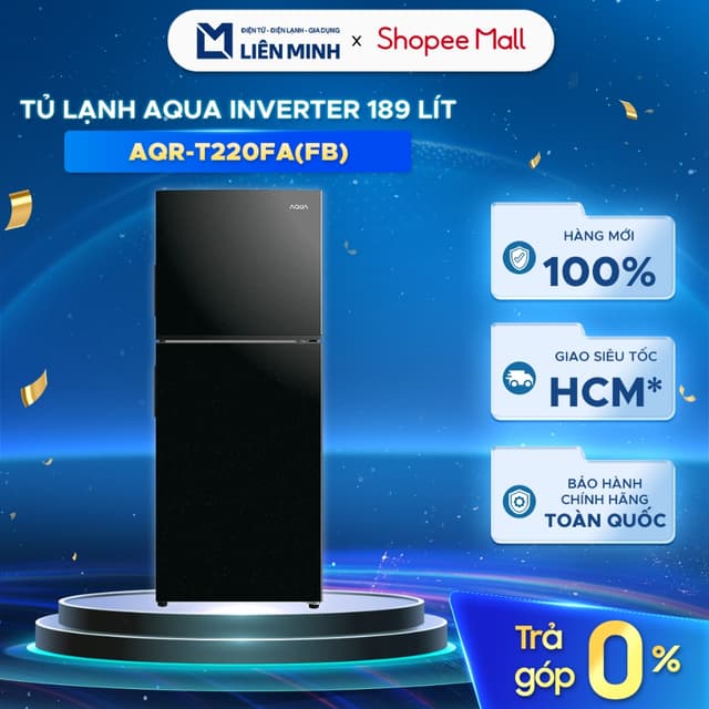 AQR-T220FA(FB) - Tủ Lạnh Aqua Inverter 189 Lít AQR-T220FA - 2 Cửa - HÀNG CHÍNH HÃNG [SHIP 0Đ HCM] - Ảnh 12