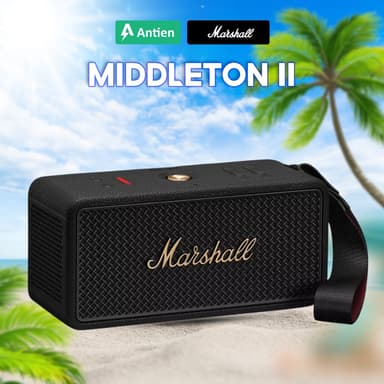 So sánh giá Loa Marshall Bluetooth MIDDLETON II Portable - Pin lên đến 30h - Âm thanh 360°- Hàng Chính Hãng rẻ nhất?