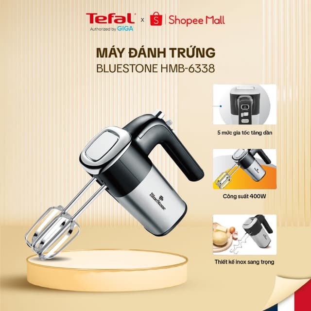 Máy đánh trứng BlueStone HMB-6338 - Công suất 400W - Ảnh 4