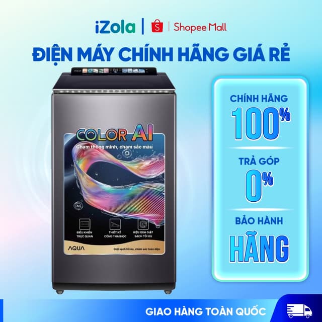 AWM12-BSR1K(BU) - Máy giặt Aqua Inverter 12 kg AWM12-BSR1K(BU) - Hàng chính hãng - Ảnh 2