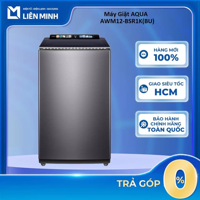 AWM12-BSR1K(BU) - Máy Giặt Aqua Inverter 12 Kg (2025) - Bảo Hành Chính Hãng [Giao Toàn Quốc] - Ảnh 7