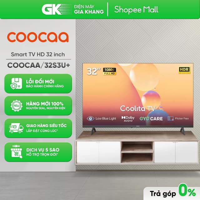 32S3U+ / 32S3U - Smart Tivi HD Coocaa 32 Inch Wifi - Model 32S3U+ [Toàn Quốc]{GIÁ MÁY} - Ảnh 9