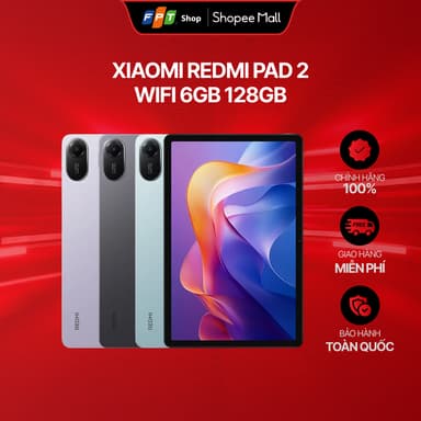 So sánh giá [Chỉ GH tận nơi] Máy tính bảng Xiaomi Redmi Pad 2 WiFi 6GB 128GB, 11 inch, Bảo hành 18 tháng rẻ nhất?